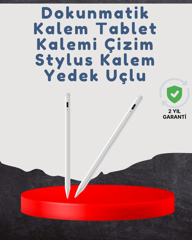 Yüksek Hassasiyetli Eğim Sensörlü Dijital Kalem – USB-C Hızlı Şarjlı