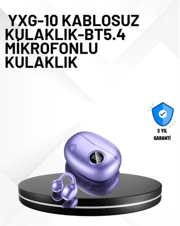 YXG10 Bluetooth Kulaklık – Cilt Dostu, Uzun Pil, Çift Dil Destekli Akıllı Tasarım