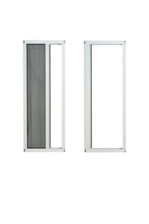 ZAANAT SİNEKLİK 56789 Plise Pileli Sineklik -(En:100 Cm X 207Cm)- Kapı Sineklik Sürgülü Sineklik Koyu Kahve