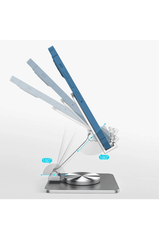 ZC09 Dvip Metal Katlanabilir Masaüstü Telefon Tutucu Tablet Standı 360 Derece Dönen Ayarlanabilir