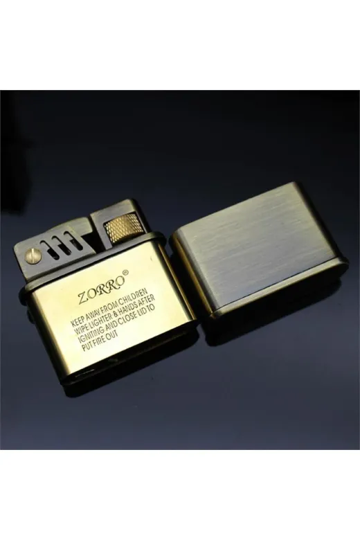 Zorro SM549TA Sm-549T Benzinli Retro Çakmak Bronz