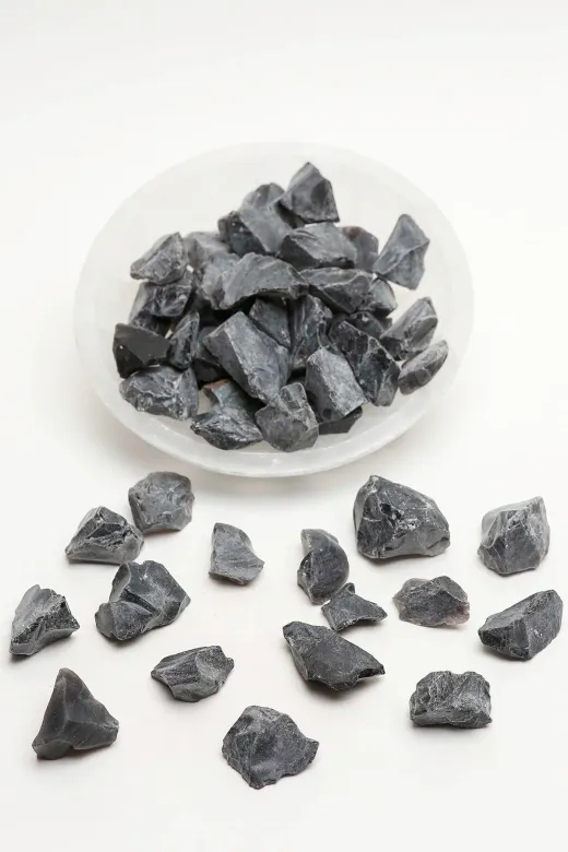 Zümrüt Doğal Taş Official TTTIMG8646 Obsidyen Ham Parça (Işlenmemiş) Doğal Taş