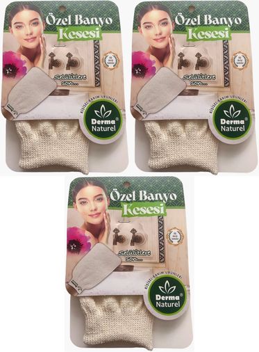 Özel Banyo Kesesi MS-07 (3 Lü Set)