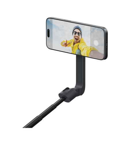 000-art 57855210132223480184975 Snapstand Selfie Manyetik Selfie Çubuğu Ve Tripod Kompakt, Katlanabilir Ve Uzatılabilir, Eğim Başlı, Bluetooth Uzaktan Kumandalı, Magsafe Uyumlu Geceyarısı 50 X 22