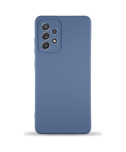 000-art 57855210132605280184975 Galaxy A52 İle Uyumlu Kapak İle Uyumlu İçi Kadife Kamera Korumalı Lansman Silikon Kılıf - Petrol Mavisi 50 X 22