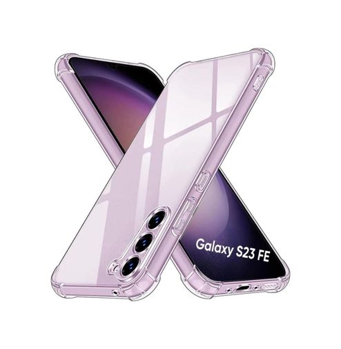 000-art 57855210132726680184975 Galaxy S23 Fe Kapak Kamera Korumalı Airbag Antishock Köşe Korumalı Şeffaf Silikon Kılıf 50 X 22