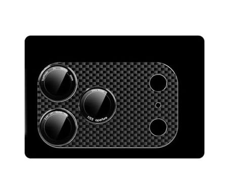 000-art 57855210132920980184975 Senon Apple İphone 17 Pro Max İçin Zore Cl-21 Karbon Kamera Lens Koruyucu Siyah 50 X 22
