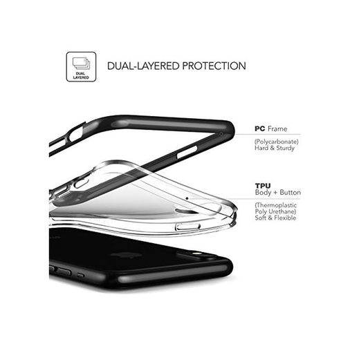 000-art 57855210133023880184975 Vrs88870 İphone X Crystal Bumper Kılıf Metal Black 50 X 22