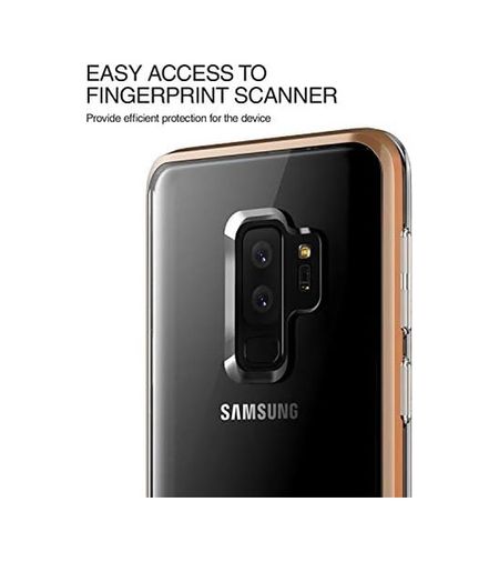 000-art 57855210133090480184975 Vrs91672 Galaxy S9 Plus Crystal Bumper Kılıf, Blush Gold 50 X 22