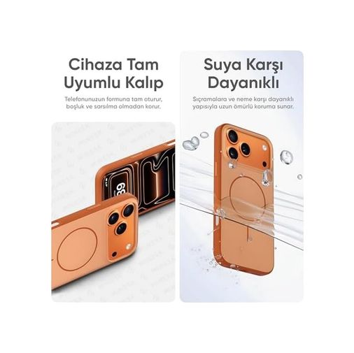 000-art 57855210133610280184975 İphone 17 Pro İçin Güçlü Magsafe İle Uyumlu Kılıf Metal Tuşlu Çizilmelere Ve Soyulmalara Karşı Dayanıklı Materyal, Konforlu Tutuş Sağlayan Dokulu Kenarlara Sahip Koruyucu Lacivert, 17 Pro 50 X 22