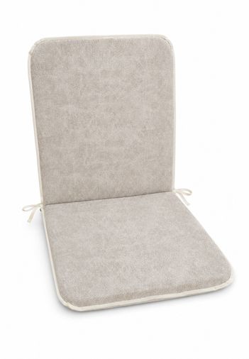 1 Adet Rattan Arkalıklı Sandalye Minderi (Kalınlık 4cm)-Primer Bej Yeni