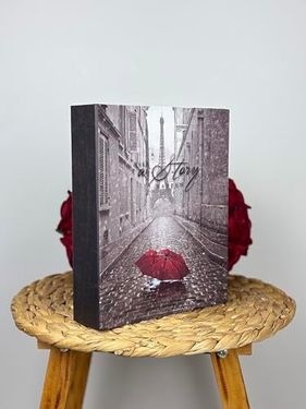 1001 Fırça 128858540 Fotoğraf Albümü 10X15Cm 200 Fotoğraf Kapasiteli Renkli Şemsiye Desenli Anı Albümü