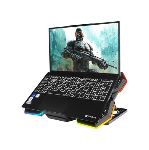 1001 Hediye 131612517 Ad-Rc13 Bellatrix Rgb Laptop Soğutucu Stand 5 Fanlı, 2 Usb Portlu, Ayarlanabilir Yükseklik, 15 -17 Notebook Uyumlu, Siyah