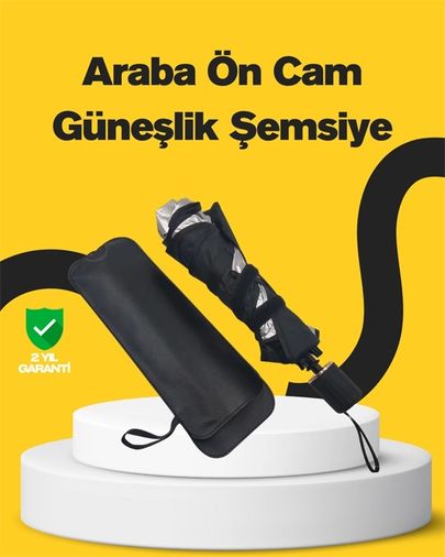 1001Hediye 94760653 Pratik Ön Cam Güneşliği Geniş Kapsama Alanı, Kolay Saklama