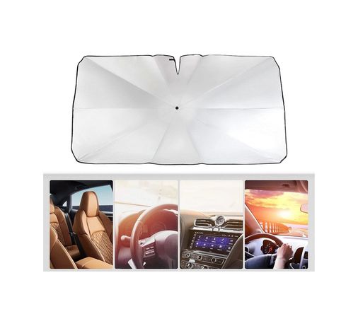 1001Hediye TRİTHLTUCZZZOTOŞEMSİYEE-18-BLNCCC Citroen C-Elysee, Fiat Albea, Renault Thalia, Hyundai Accent Era, Ford Fusion Uyumlu Oto Şemsiye