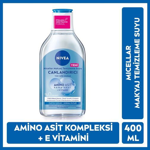 10033691 Nivea Canlandırıcı Micellar Normal Ciltler 400 Ml Makyaj Temizleme Suyu