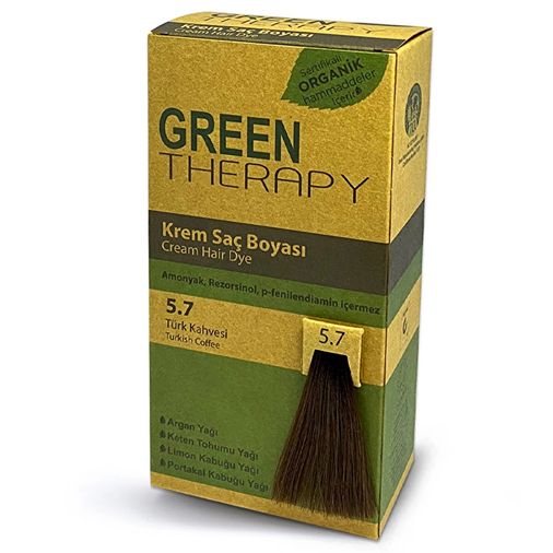 10069338 Green Therapy 5.7 Türk Kahvesi Krem Saç Boyası