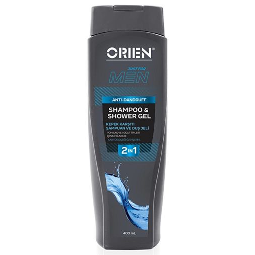 10197817 Orien Men 2'si 1 Arada Kepek Karşıtı Şampuan & Duş Jeli 400 Ml