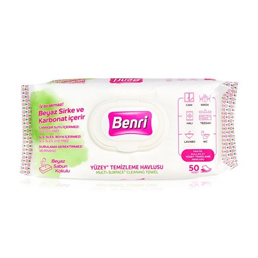 10200084 Benri Yüzey Temizlik Havlusu 50'li