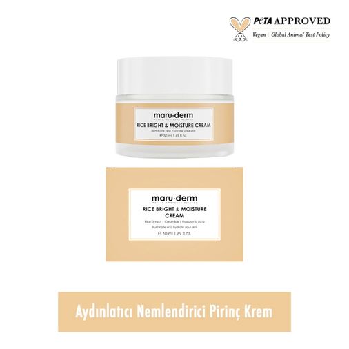 10211521 Maruderm Pirinç Özlü Aydınlatıcı & Nemlendirici Krem 50 Ml