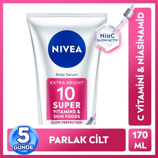 10212951 Nivea Spf15 Super10 Ve C Vitamini Serum Etkili Sıkılaştırıcı Ve Aydınlatıcı 170 Ml Vücut Losyonu