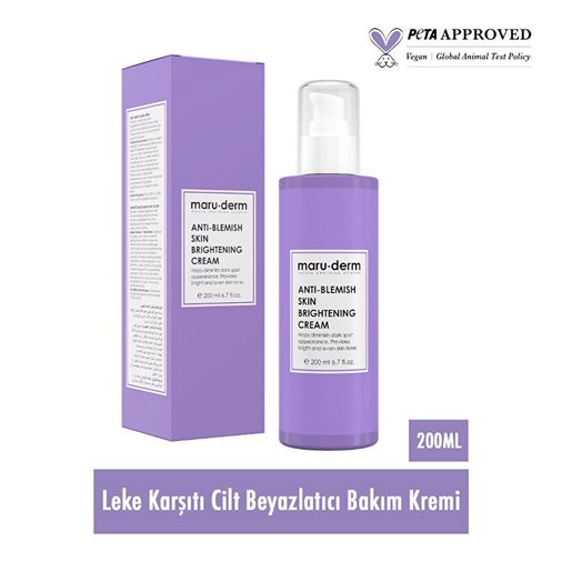 10407242 Maruderm 200 Ml Leke Karşıtı Cilt Beyazlatıcı Bakım Kremi