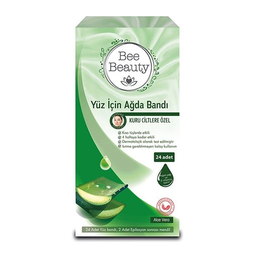 10955056 Bee Beauty Yüz Ağda Bandı Aloe Vera 24'lü