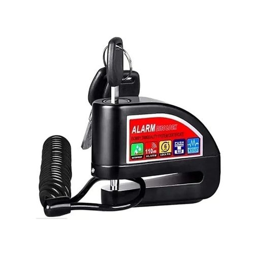 119368526 Just Cheap Store Alarmlı Disk Kilidi Motorsiklet Scooter Bisiklet Sesli Alarm 110 Desibel Yüksek Ses