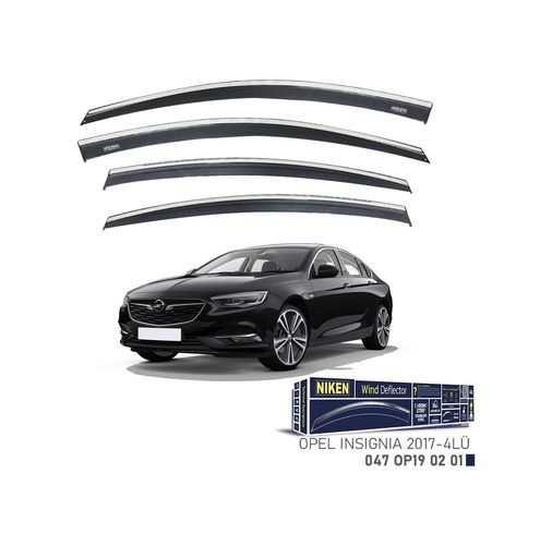 122396794 Niken Opel Insignia Cam Rüzgarlığı Kromlu 4&apos Lü 2017+ Sonrası