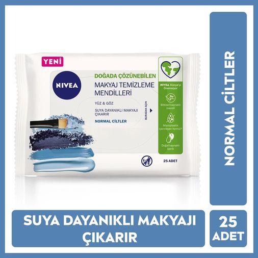 14000089 Nivea Normal Karma Cilt 25 Adet Makyaj Temizleme Mendili