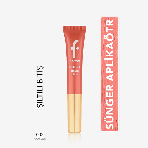 1443750 Flormar Puffy No: 02 Peachy Glow Likit Allık