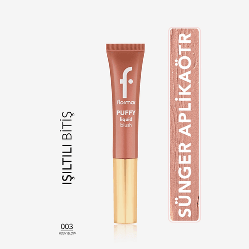 1443764 Flormar Puffy No: 03 Rosy Glow Likit Allık