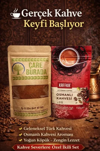 150 G Türk Kahvesi + Kaffka Osmanlı Kahvesi 150 G