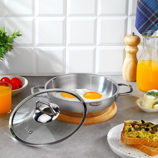 1.599,00 Schafer Held Çelik Sahan (Kapaklı) 20 Cm-2 Parça-Inox