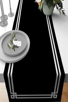 1Birhome 57855210126108580184975 40X140Cm Premium Tay Tüyü Dokuma Leke Tutmaz Kumaş Masa Örtüsü Köşeli Runner Rnr126 Acı Kahverengi 01 X 01