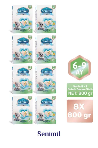 2 Bebek Sütü 800 Gr (6-9 Ay) 8 Li Avantaj Paketi
