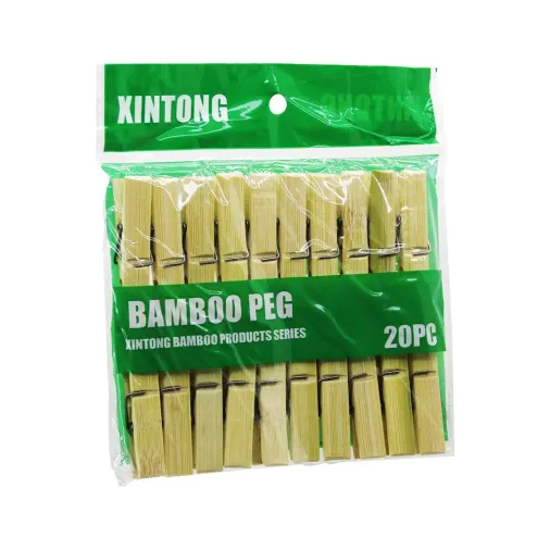 20PCS AHŞAP BAMBU MANDAL (4745)