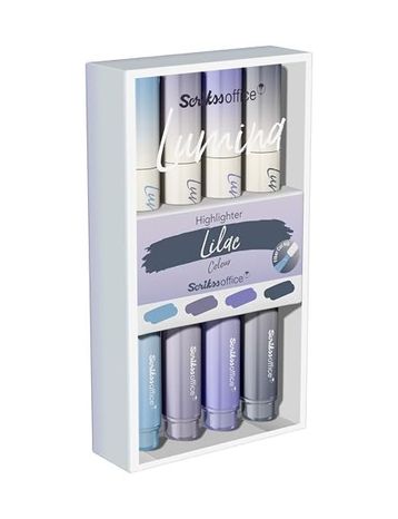 222 Concept 57855210120843080184975 Lumina Fosforlu Kalem Lilac, 4&apos Lü Set, Lilac 103 Ivory