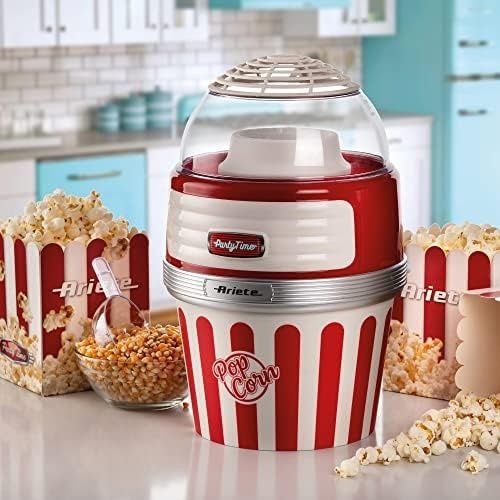 24na7 131335546 Party Time Servis Mısır Patlatma Makinesi Kırmızı 2957/00 - Popcorn Maker Xl, 2 Dakikada 60 Gr Mısır Patlatma Kapasitesi, 1100 Watt Açık Mavi