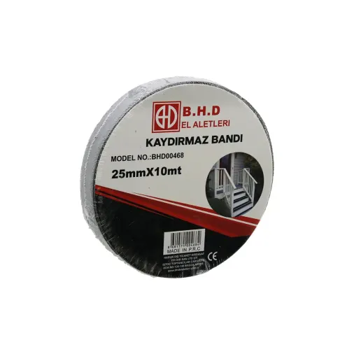 25MM X 10MT KAYDIRMAZ SİYAH BANT (4745)