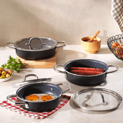 2.999,00 Schafer Everyday 3 Lü Sahan Seti 6 Parça-Antrasit