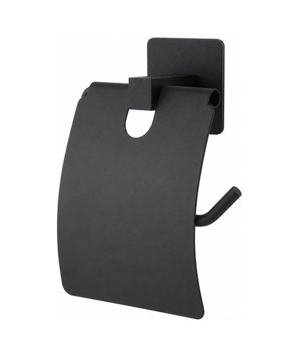 2K 57855210124036880184975 Kare Kapaklı Tuvalet Kağıtlığı Siyah, Yapışkanlı Ve Vidalı Montajlı Metal Wc Kağıtlık, Modern Banyo Tuvalet Kağıdı Askısı 000 Açık Krem