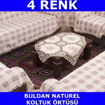 3+2+1+1 Pamuklu Standart Koltuk Çekyat Örtüsü