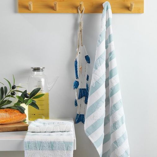 ₺399,9 Schafer Home Alessa 2 Li Kurulama Bezi 40X60 Cm-Turkuaz