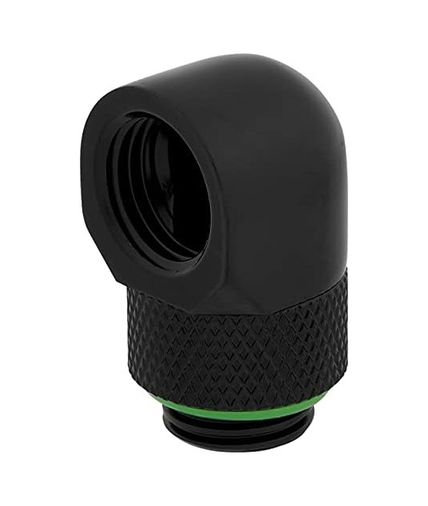 3DMakerpro 131612228 Hydro X Series 90 Uç Adaptörü Döndürülebilir İkili Paket, G1/4 İnç Bspp Adaptör Dişlisi, Pirinç Üretim Dayanıklılık, Güvenli Dönme Mekanizması, Yüksek Akış Hızları İçin Tasarlanmıştır Siyah