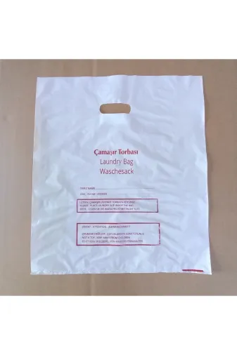 3DTÜKETİM TYBO98PL9KOD2Y0J40 Otel Kirli Çamaşır Poşeti Torbası Laundry Bag Hijyen Torbası Kuru Temizleme Torbası 2000 Adet