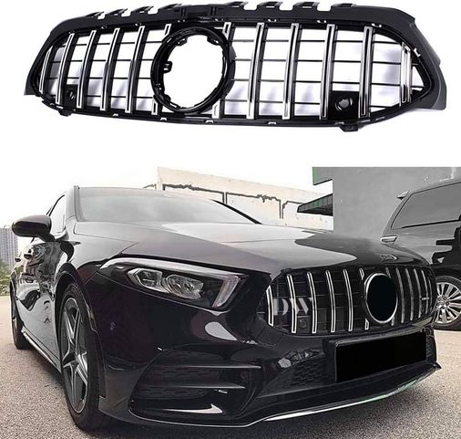 3M 44698730 Mercedes W177 Gtr Ön Panjur Izgara Seti Krom-Siyah 2018 Sonrası