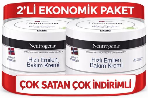 3x200 ml Norveç Formülü Hızlı Emilen Bakım Kremi
