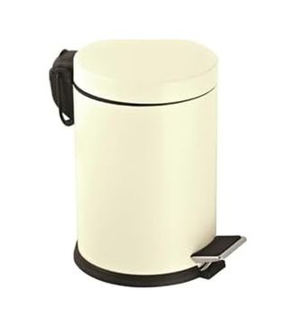 4444 Taş 57855210125007880184975 Premium Serisi 5 Litre Hacimli Paslanmaz Banyo-Mutfak Pedallı Çöp Kovası Krem, 5L 6998