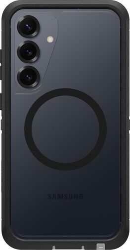 57858324450611799283959 Galaxy Uyumlu S25+ Serisi Xt Şeffaf Mıknatıslı Kılıf Koyu Taraf Siyah - Diğer